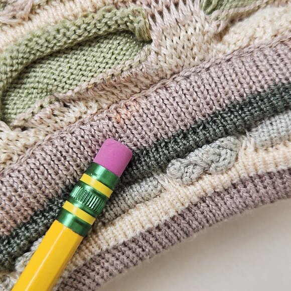 Vintage Tundra Canada Textured Knit Cotton Sweater Warm Soft Cozy 90's Cabincore - Picture 11 of 13